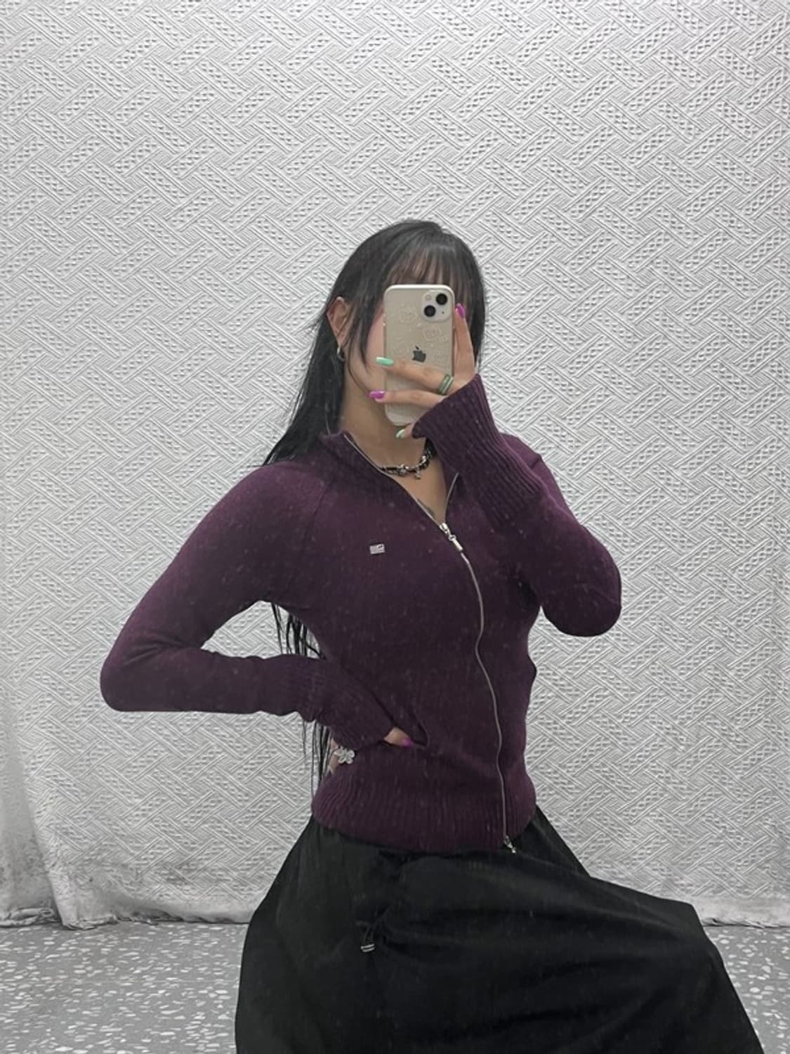 폴로 랄프로렌 빈티지 90's 램스울 캐시미어 가디건 S C07291 상품이미지2