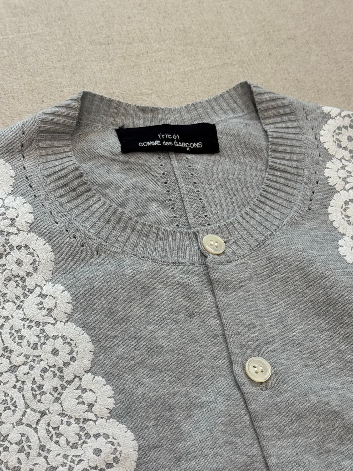 꼼데가르송 17ss 레이스 트림 가디건 상품이미지6