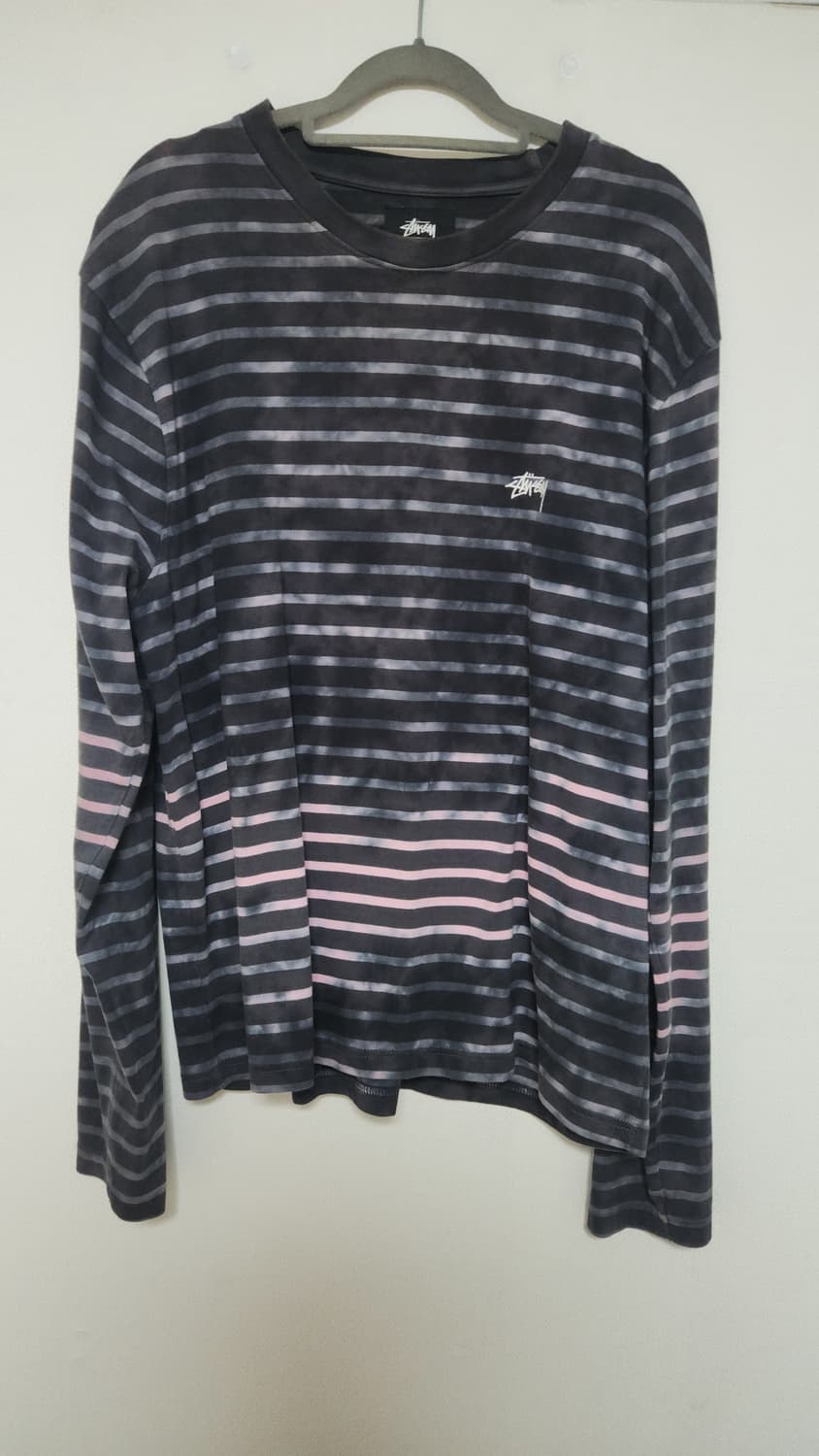 Stussy BLEACH STRIPE LS CREW 상품이미지2