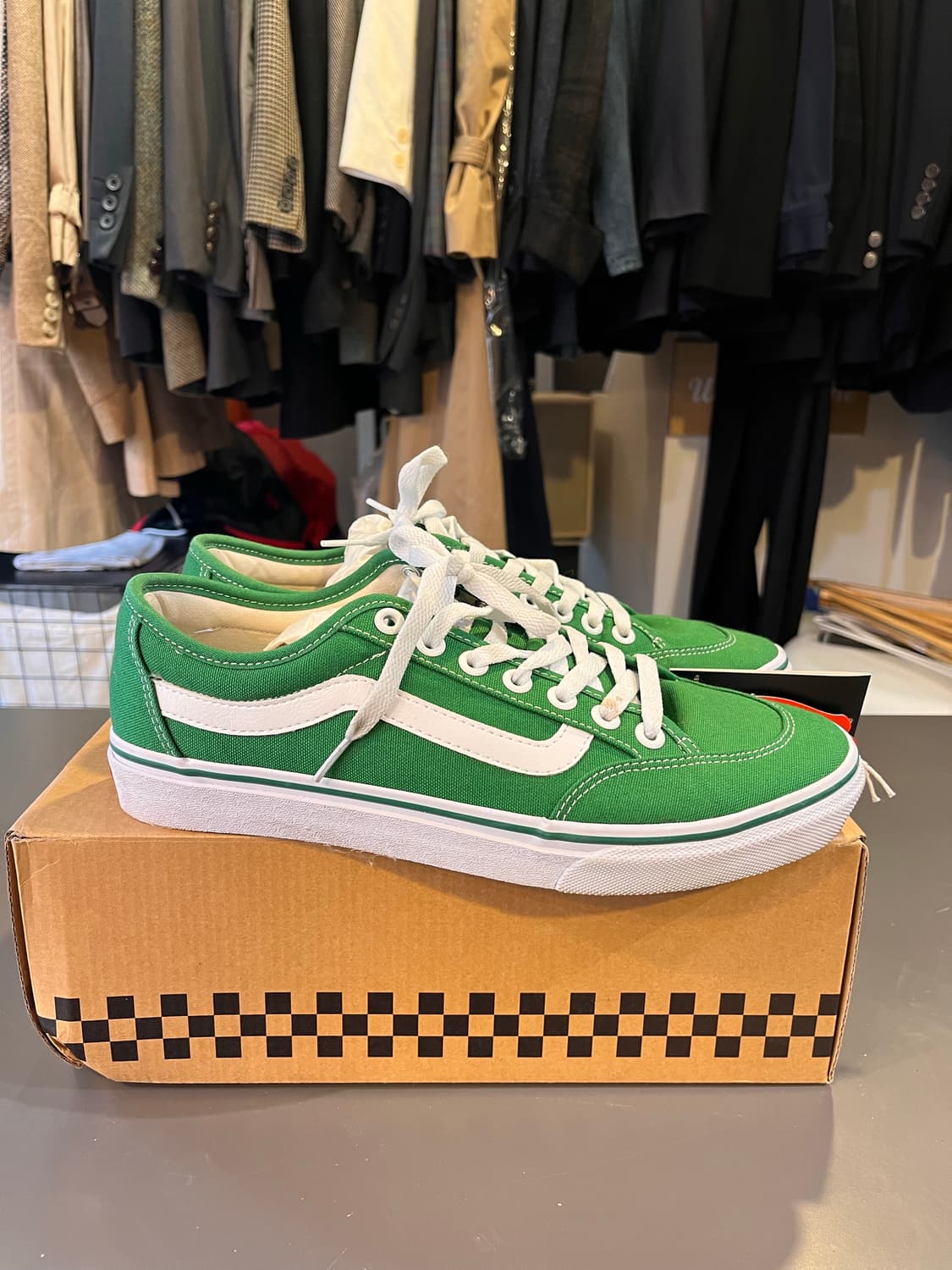 반스 올드스쿨 그린/화이트 캔버스 스니커즈 상품이미지4