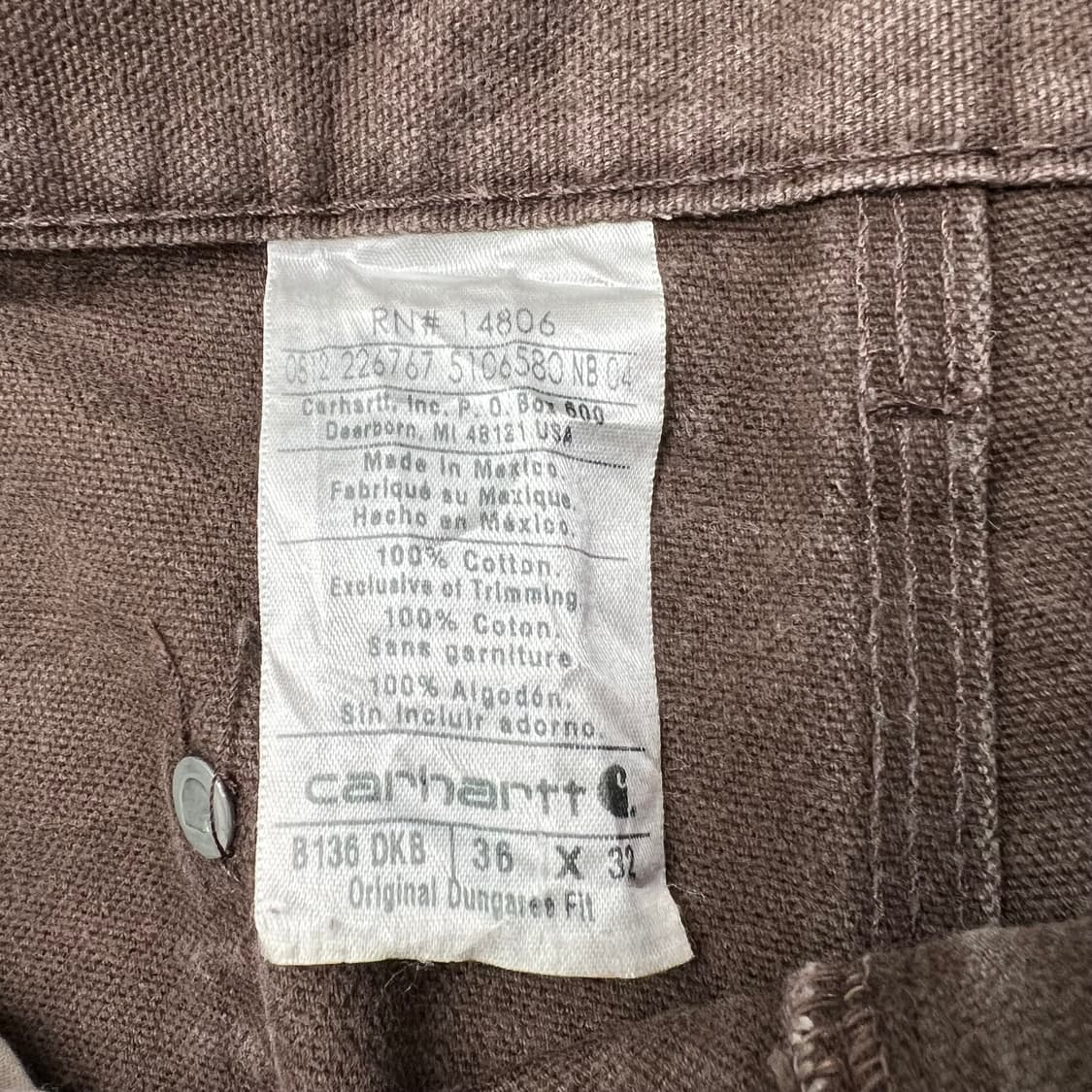 빈티지 칼하트 더블니팬츠 36인치 상품이미지5