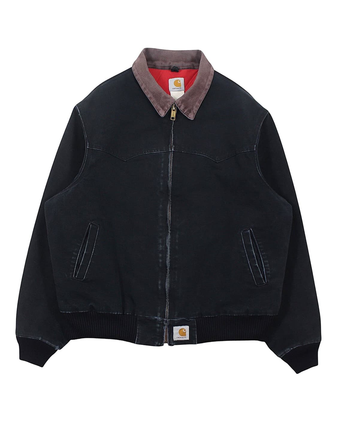 90-00s USA 칼하트 J13 BLK 블랙 산타페 자켓 빈티지 미국제 상품이미지1