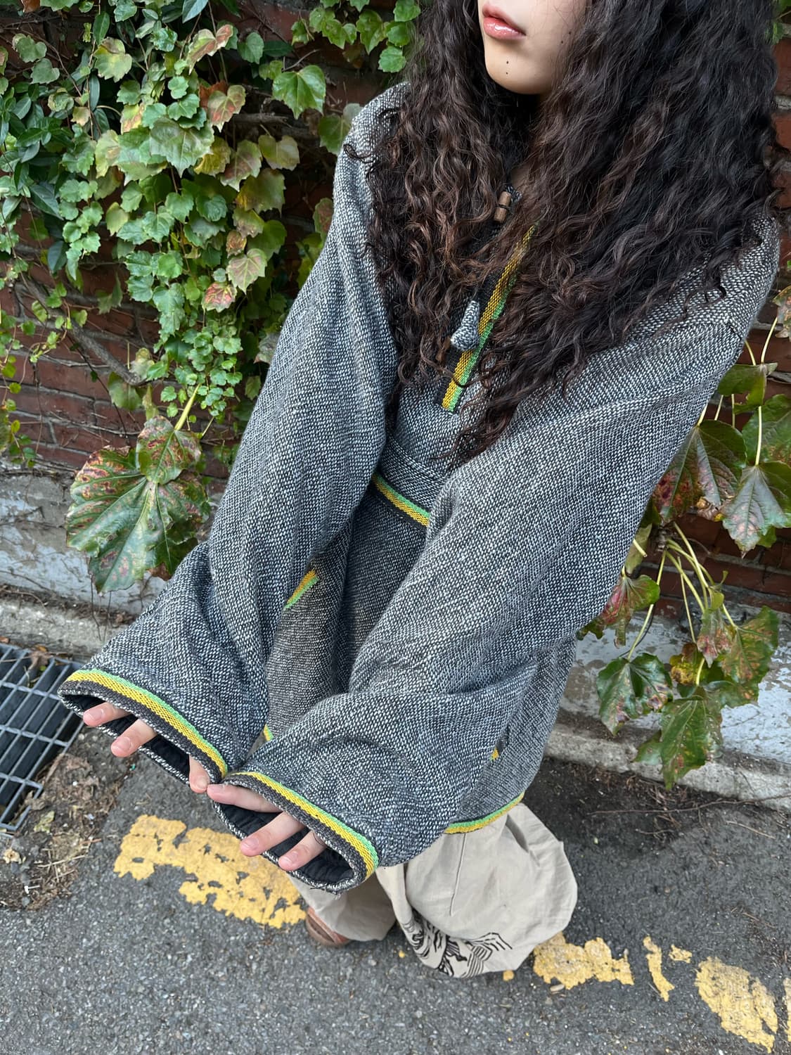 Malaika 히피 헤비코튼 후드 아노락 상품이미지5