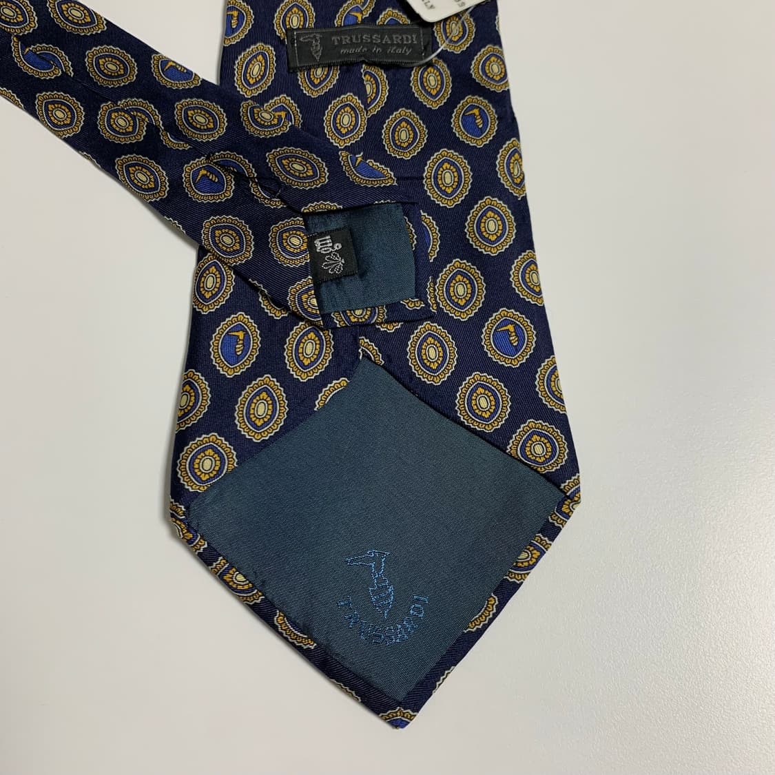 트루사르디 모노그램 명품넥타이 100실크 택 달린 미품 A+등급 상품이미지6