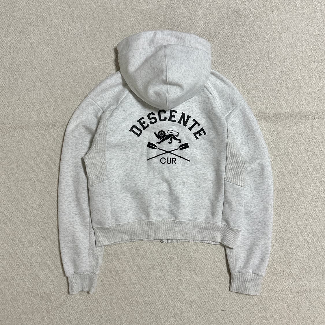 데상트 캠브리지 프렌치테리 후드집업 상품이미지3