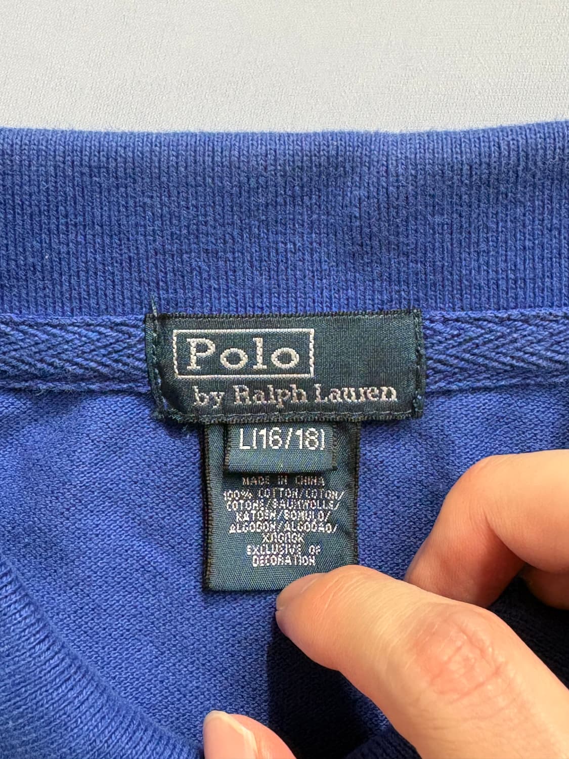 폴로 랄프로렌 빅포니 긴팔 카라 티셔츠 상품이미지6