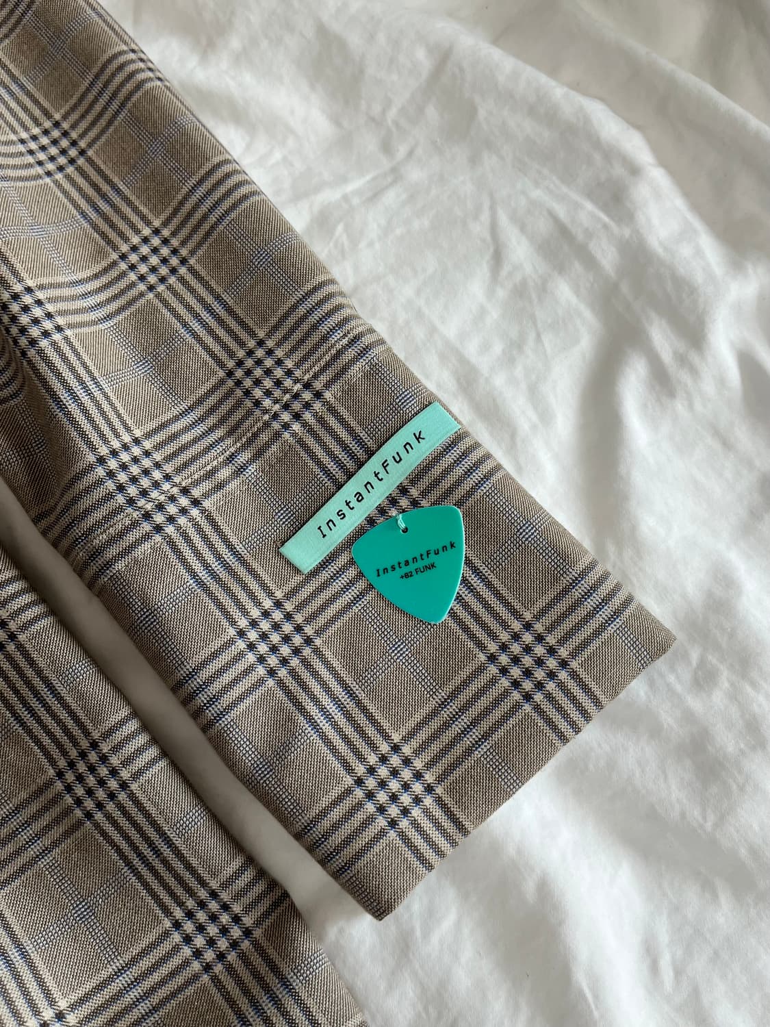 인스턴트펑크 스퀘어넥 체크 원피스 상품이미지4