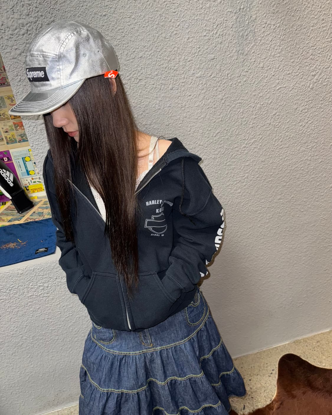 슈프림 캠프캡 실버 상품이미지7