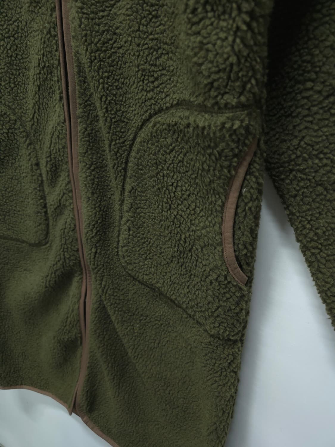 Dickies(디키즈) 롱 후리스 자켓 S 올리브 상품이미지4