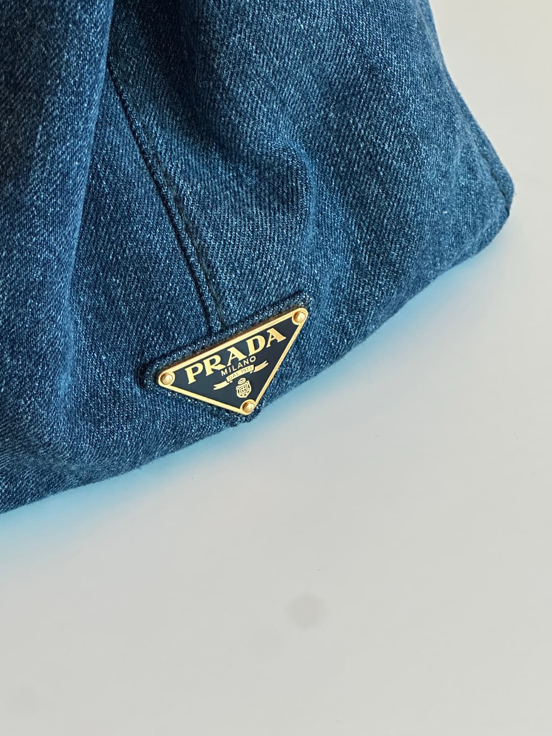 프라다 데님 토트백 / 워런티카드, 더스트백 O 상품이미지4