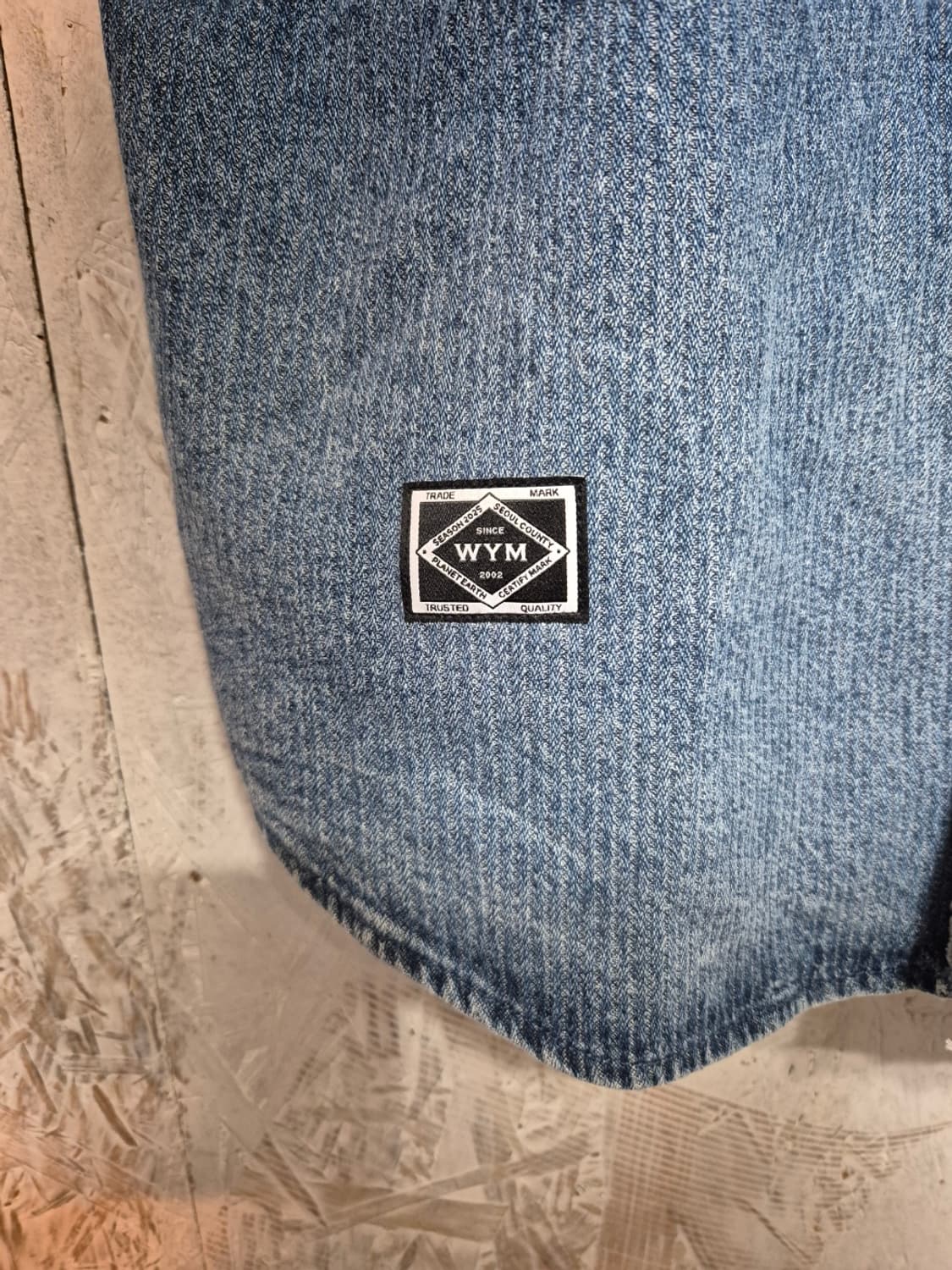 우영미 데님 반팔 야구 셔츠 상품이미지4