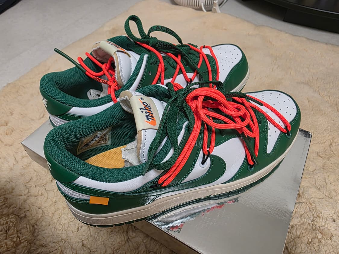 나이키 오프화이트 덩크 그린 270 상품이미지2