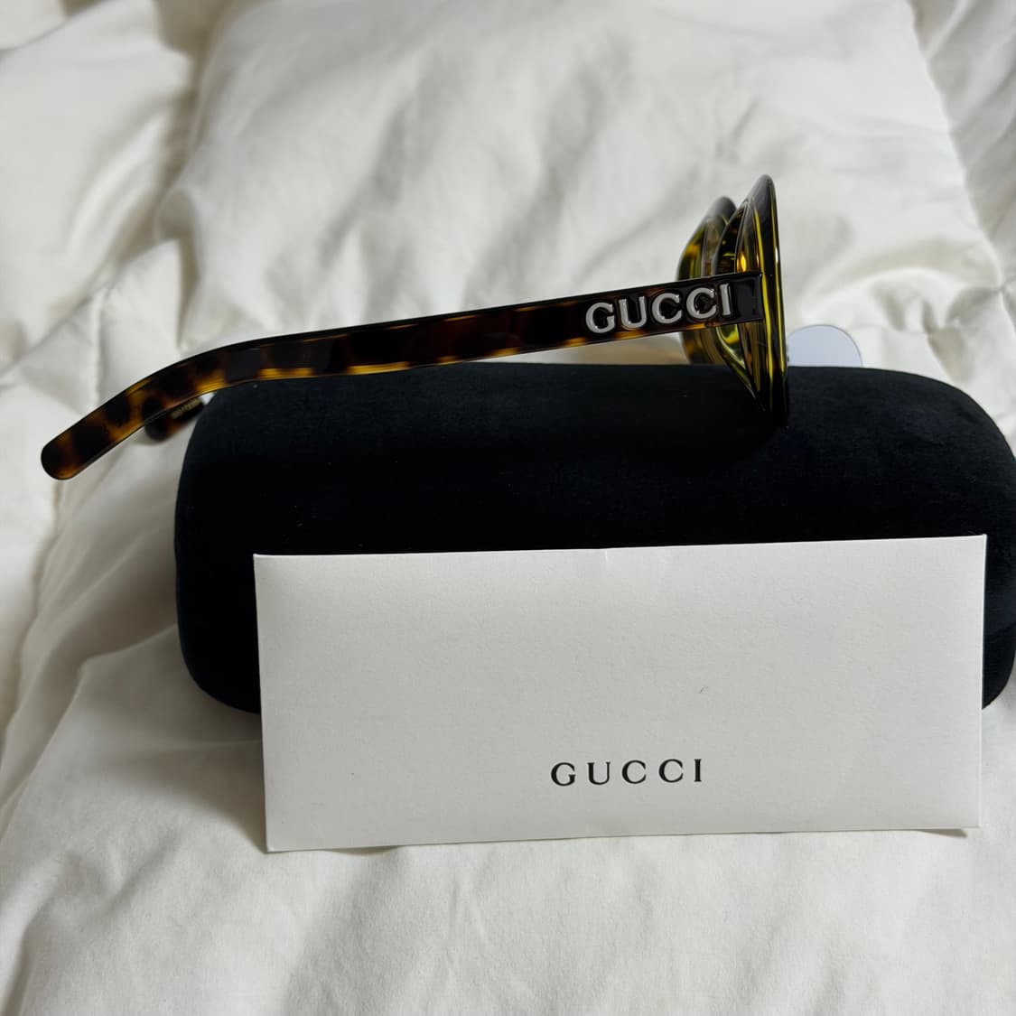 (OS) Gucci 구찌 로고 템플 하바나 선글라스 레오파드 상품이미지4