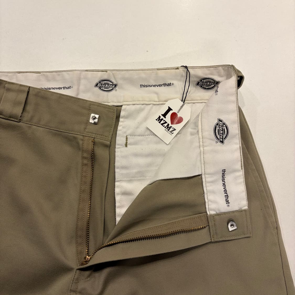 [L] 디키즈 디스이즈네버댓 지퍼 디테일 팬츠 베이지 B251 상품이미지7