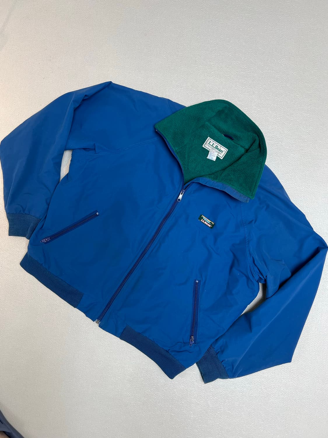 엘엘빈 나일론 웜업자켓 블루/그린 XL사이즈 상품이미지3
