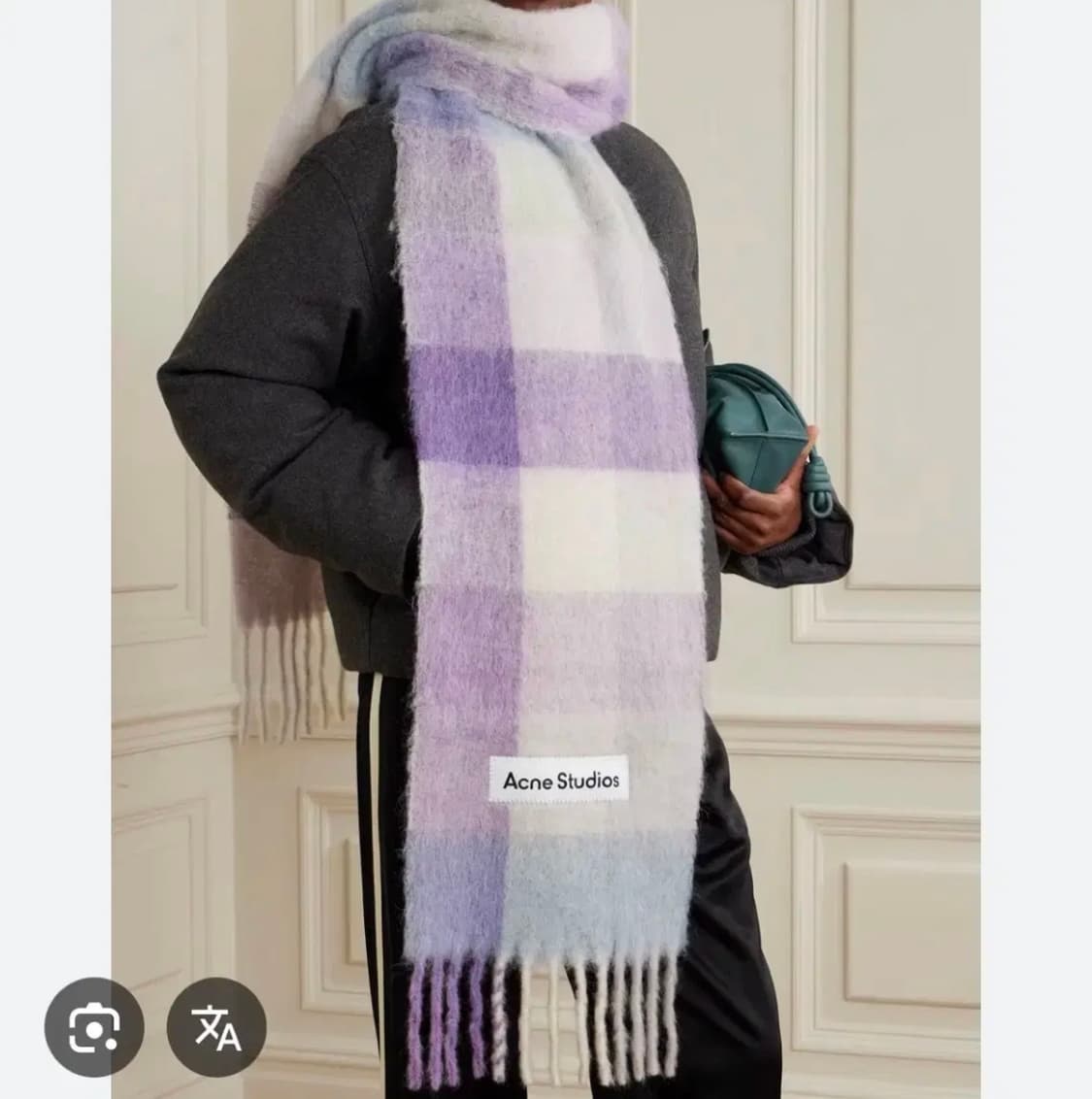 아크네 신상 컬러 퍼플 목도리 + 에스제이 캐시 장갑 상품이미지3