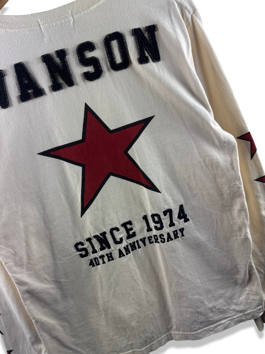 밴슨 40주년 아이보리 스타 프린팅 롱슬리브2316 상품이미지5