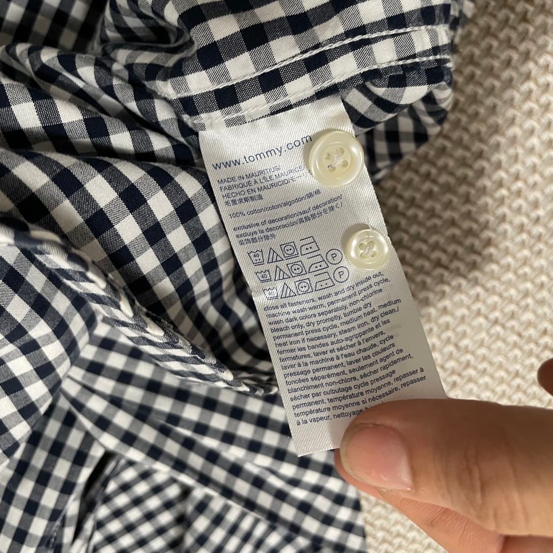 타미힐피거  체크셔츠 9580 상품이미지5