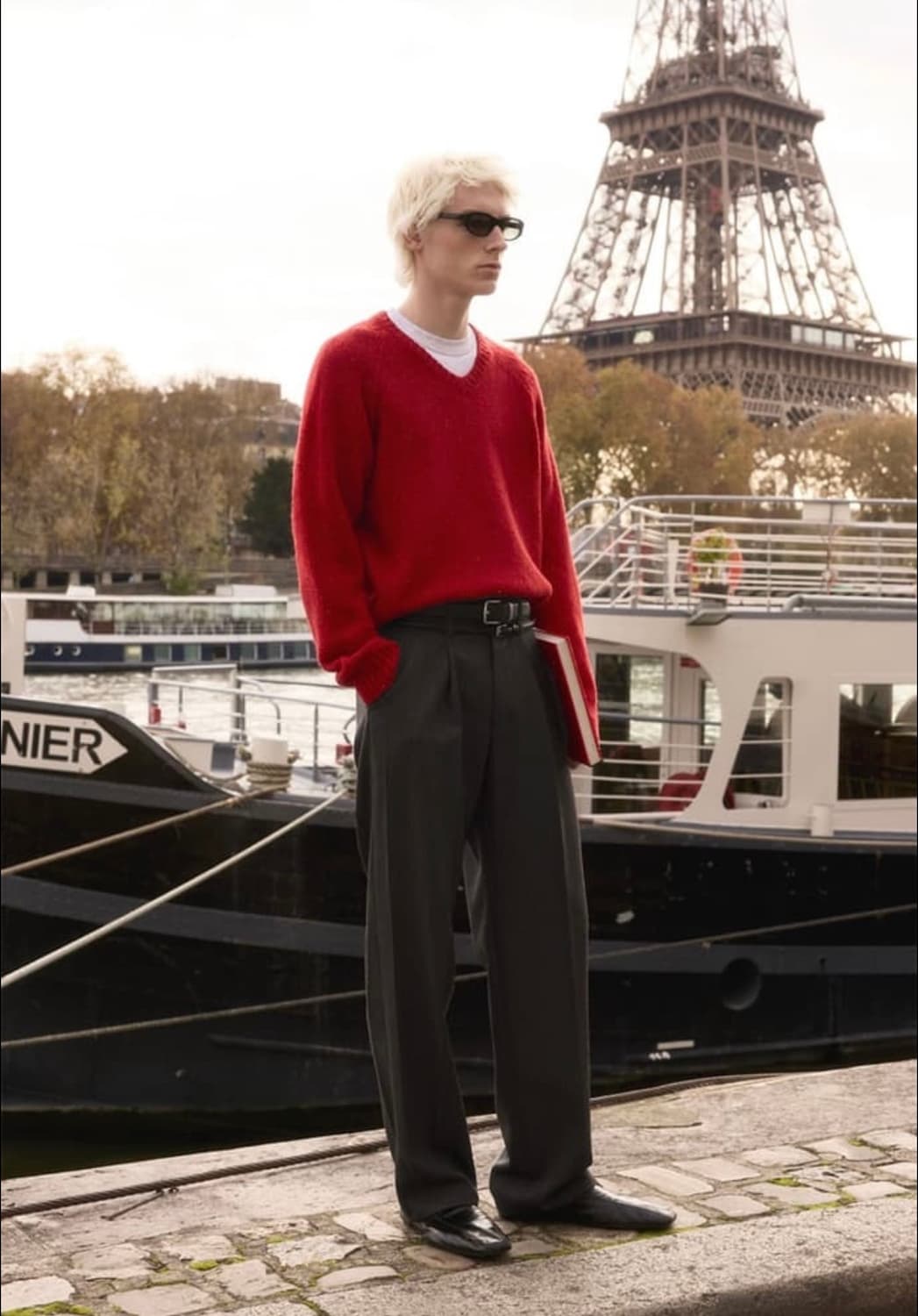 STU 크리즈 벨트 스트라이프 슬랙스 상품이미지2