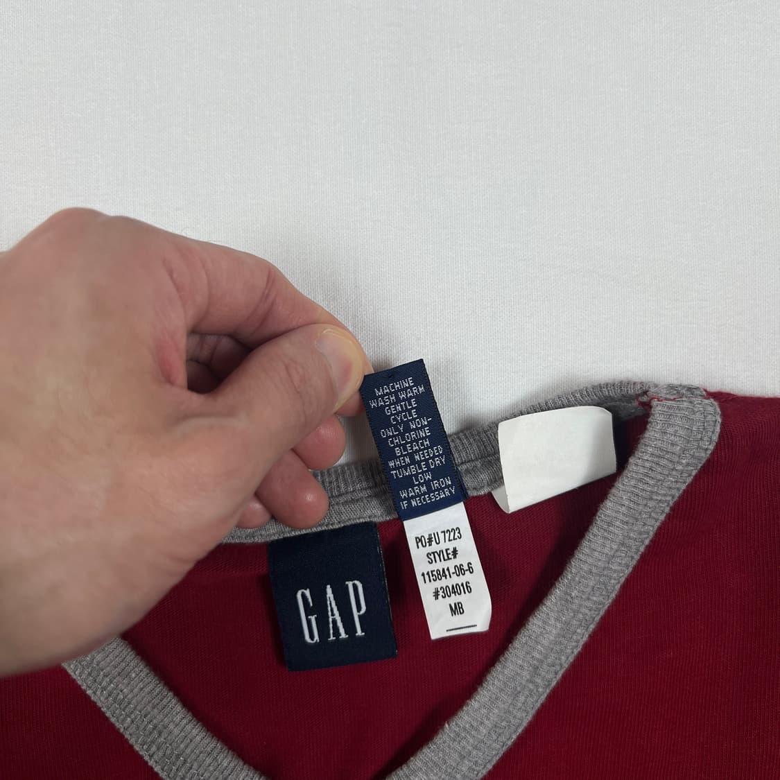 90‘s 갭 gap 반팔 링거티셔츠 상품이미지7