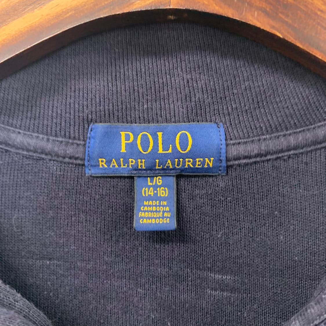 폴로 랄프로렌 신형 네이비 반집업 니트 상품이미지5