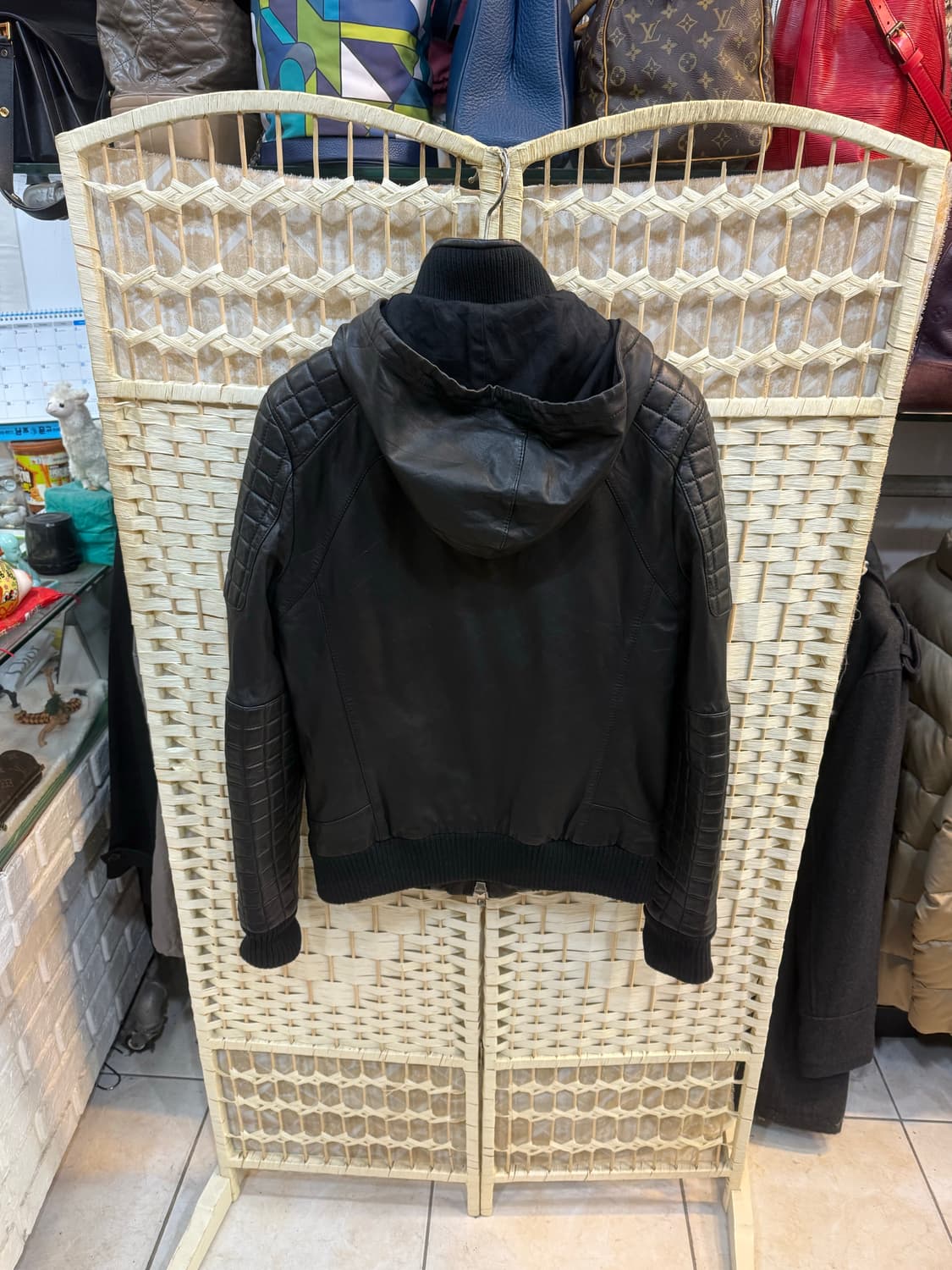 46/95 정품 발망 바이커 가죽자켓 팝니다 상품이미지7