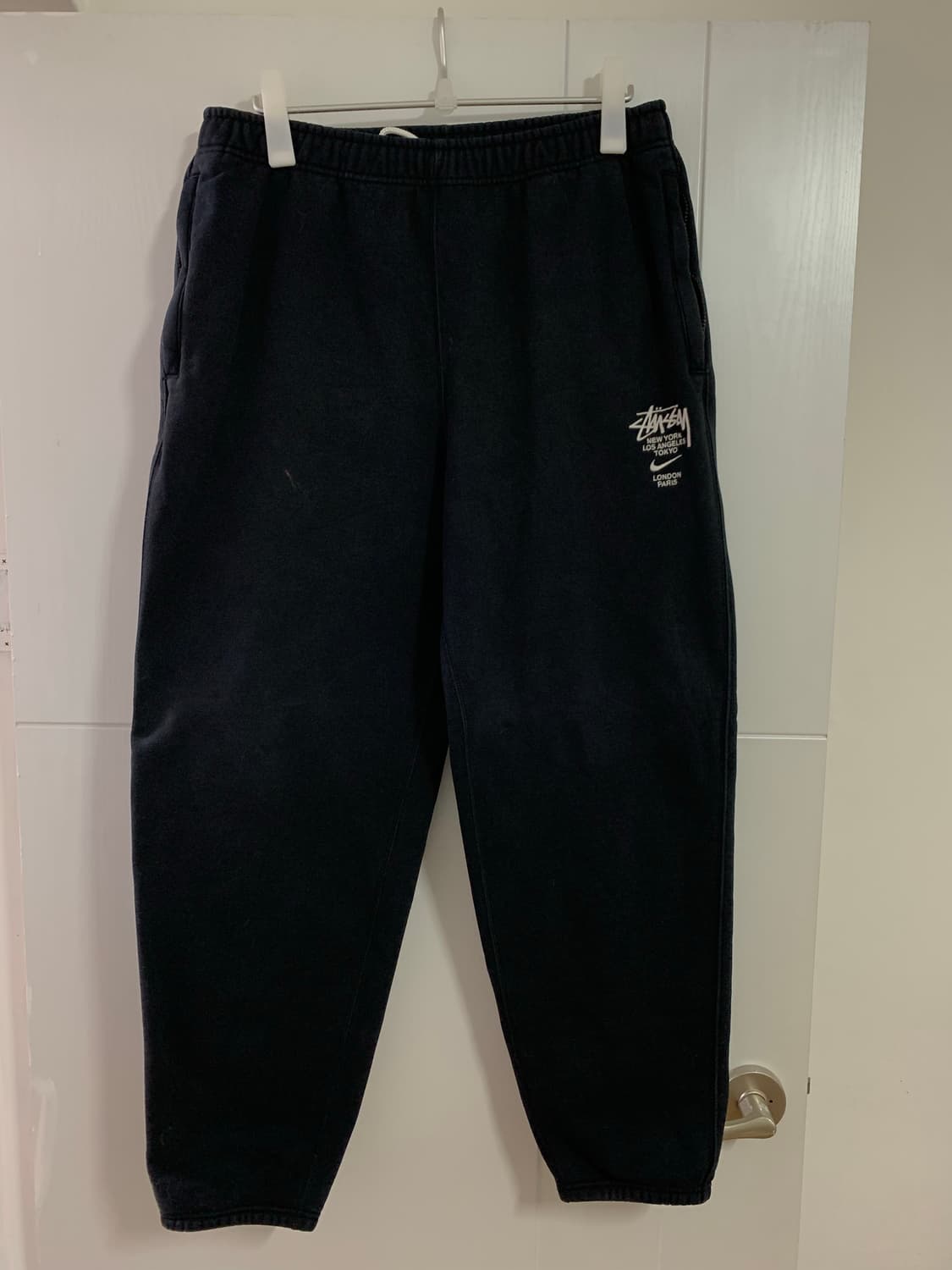 [US/L]초판!) 나이키 x 스투시 NRG ZR 플리스 팬츠 블랙 상품이미지2