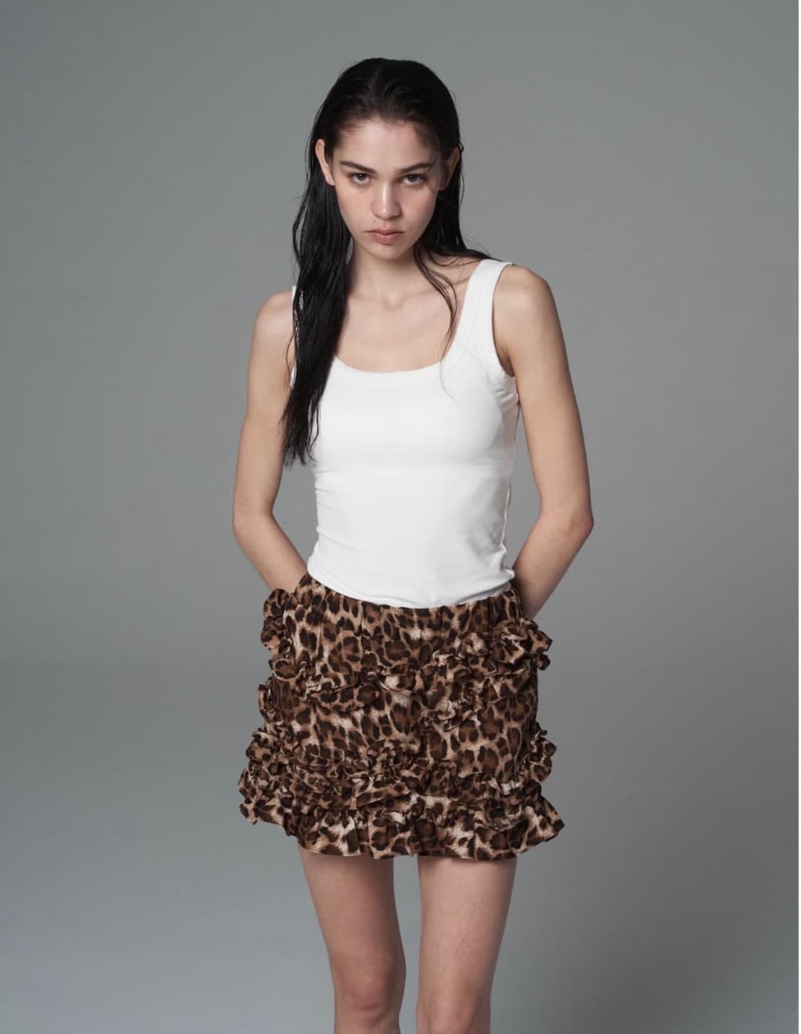 세틀포문 레오파드 스커트 상품이미지1