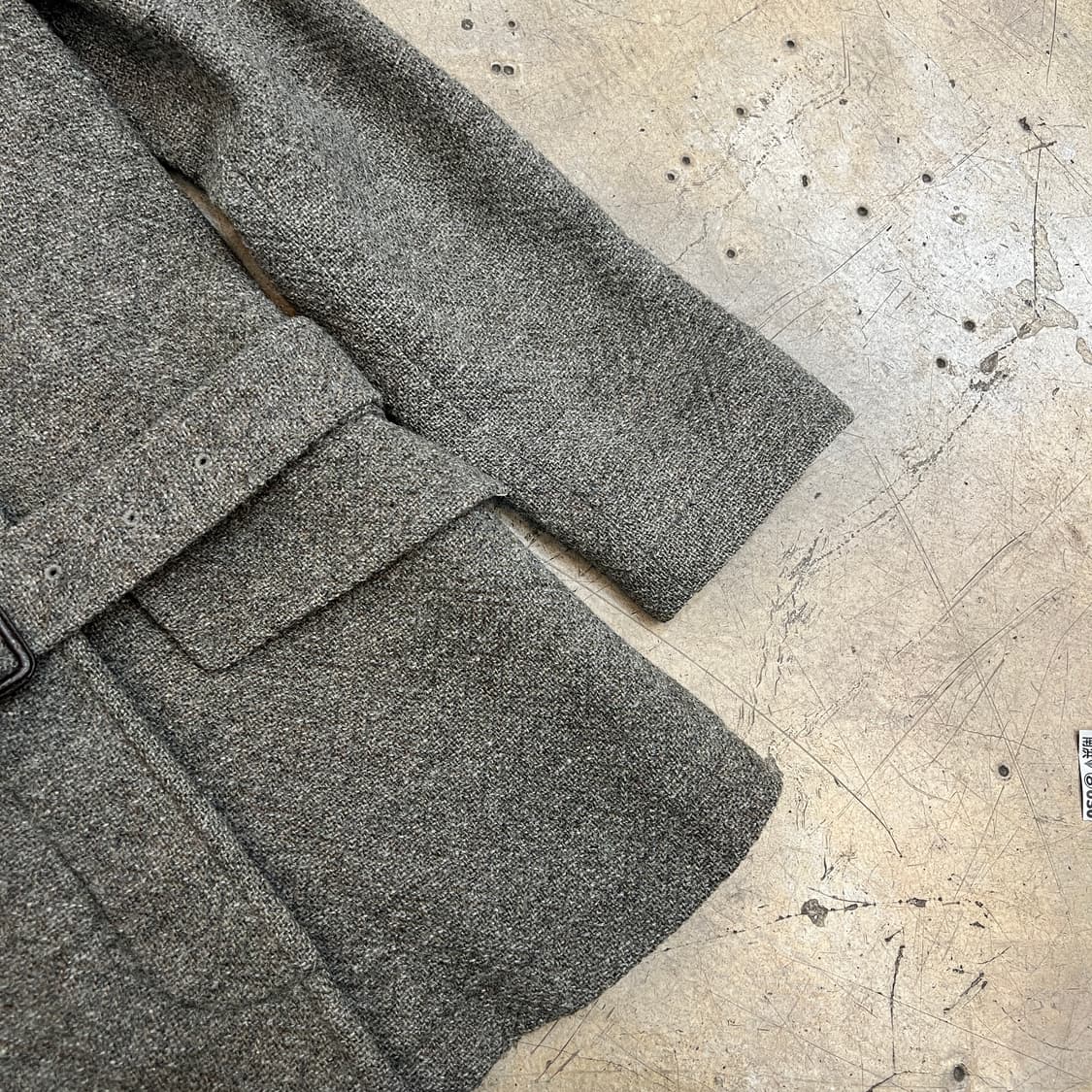 마가렛호웰 벨트 트위드 하프 코트 상품이미지3