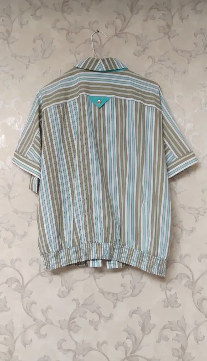 민트초코칩 빈티지 블라우스 상품이미지2