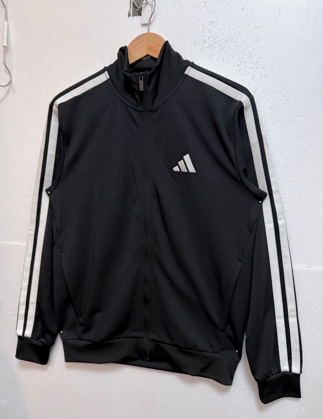 아디다스 삼선 트랙탑 집업 S 블랙 져지 트레이닝 자켓 상품이미지2