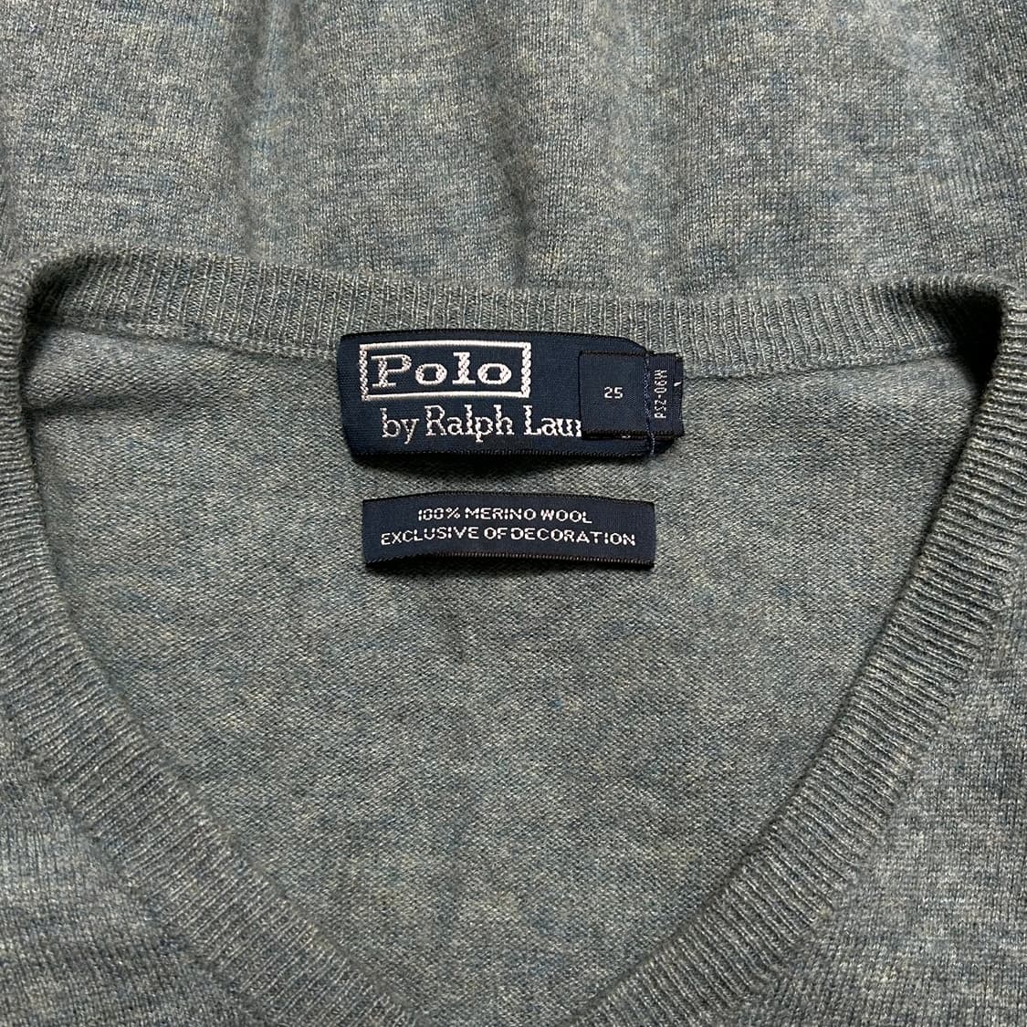 M 폴로랄프로렌 메리노울 민트 브이넥 니트 상품이미지4