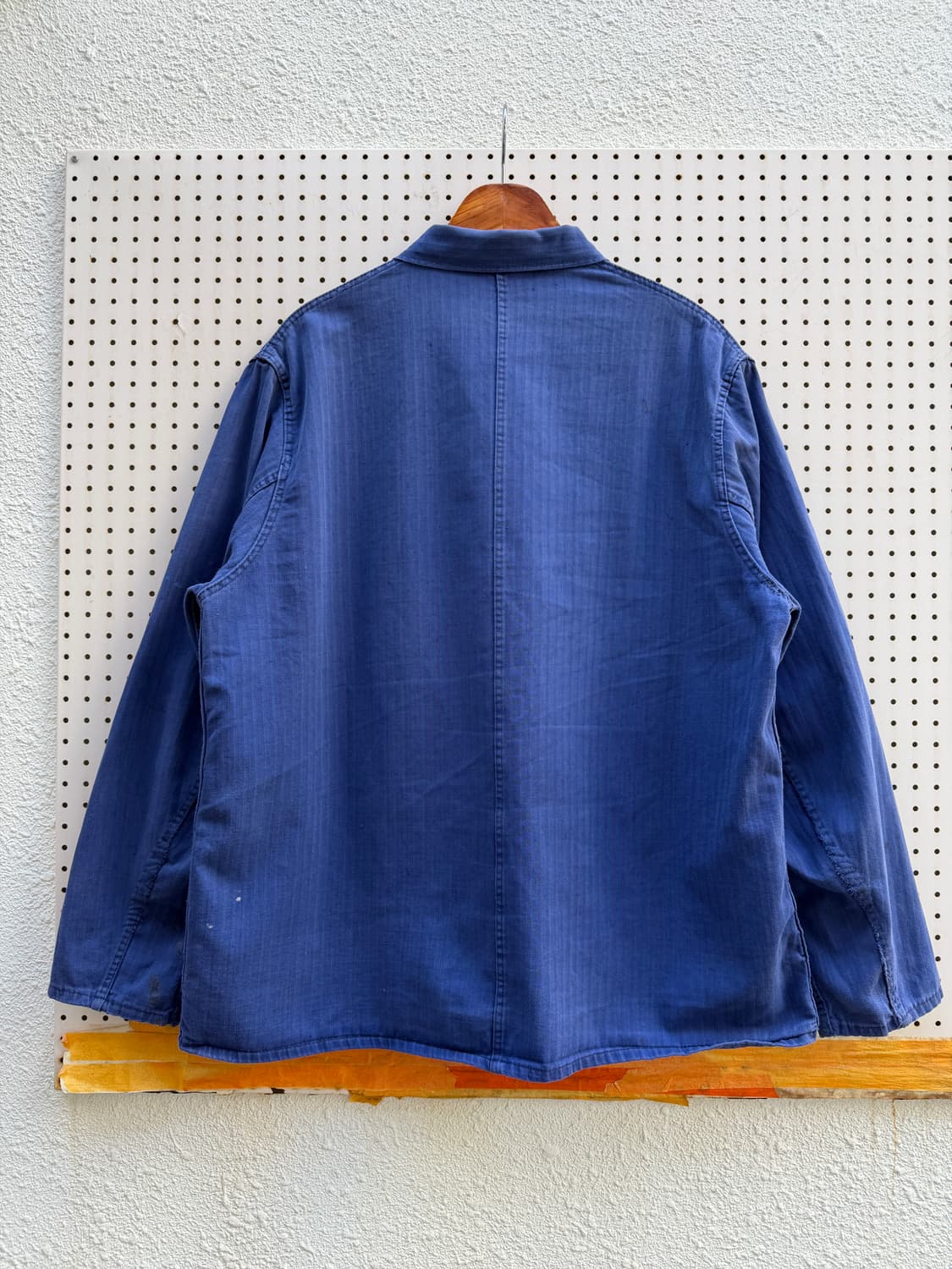 1970s FRENCH INK BLUE HBT 헤링본트윌 프렌치워크자켓 상품이미지2
