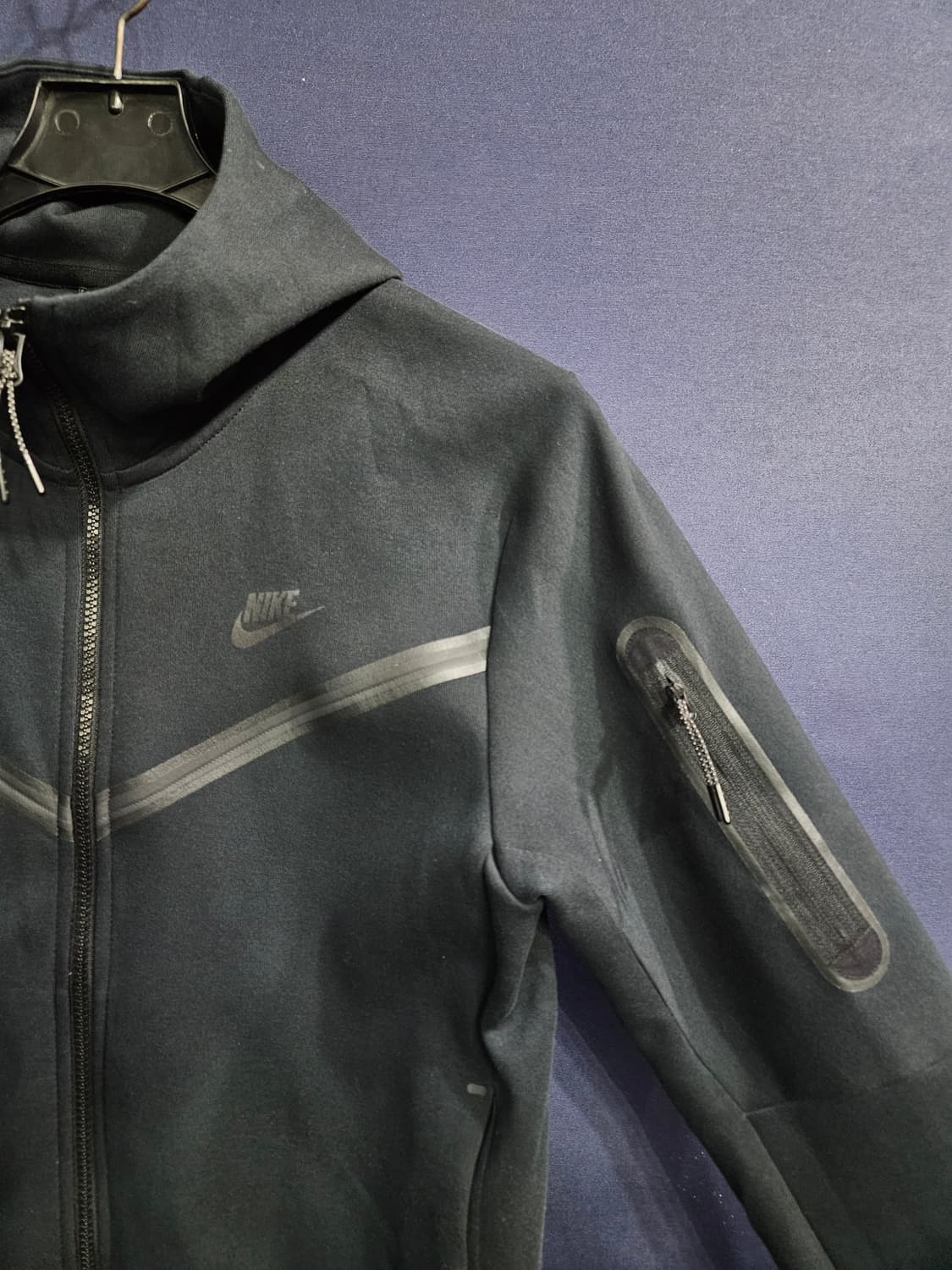 나이키 차콜컬러 남성 슬림핏 100 후드집업  상품이미지4
