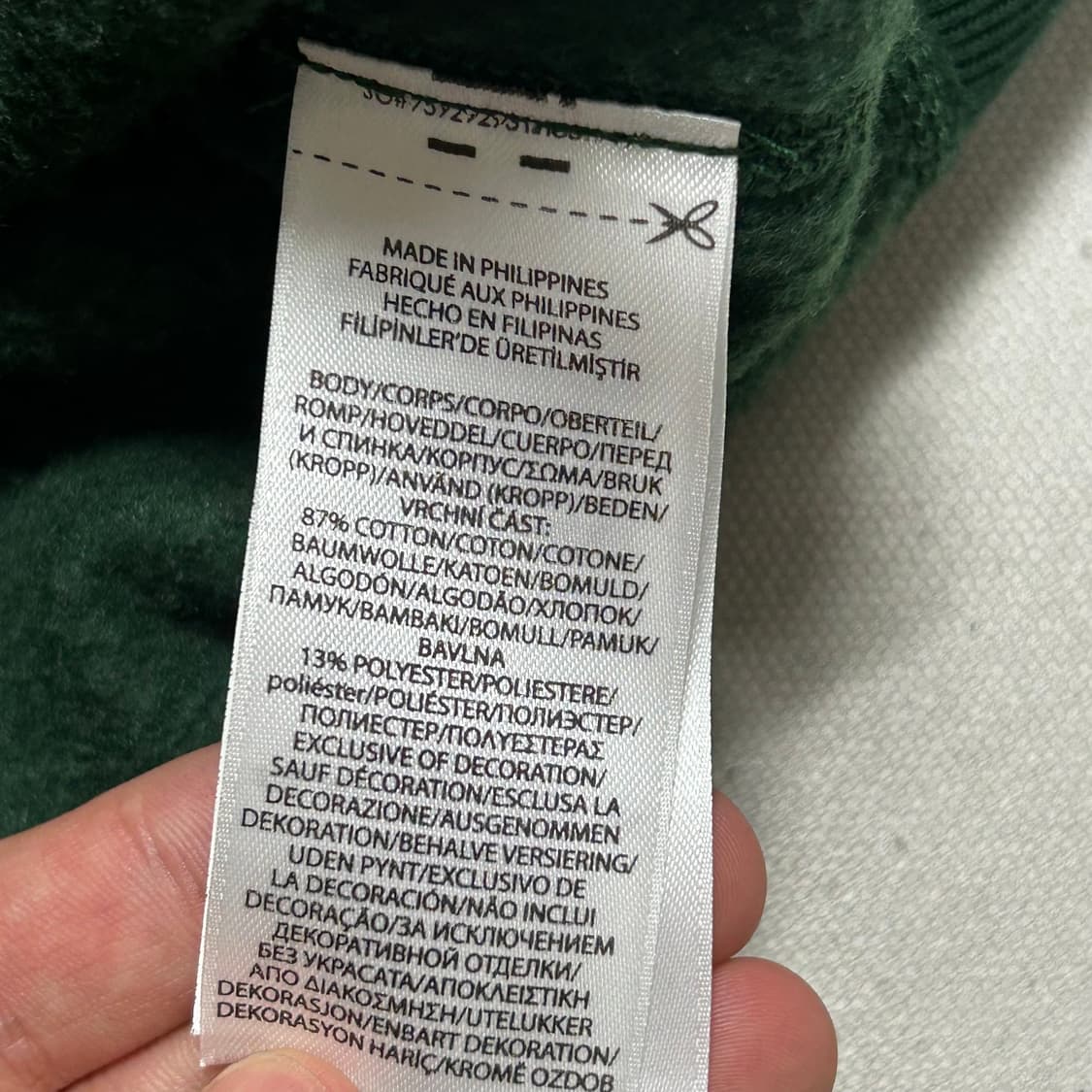 S 폴로 랄프로렌 그린 아치 로고 맨투맨 상품이미지5