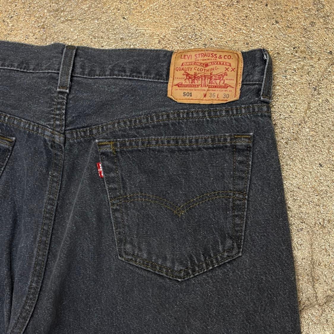 90s Made in USA 미국 빈티지 리바이스 501 블랙진 청바지 상품이미지7