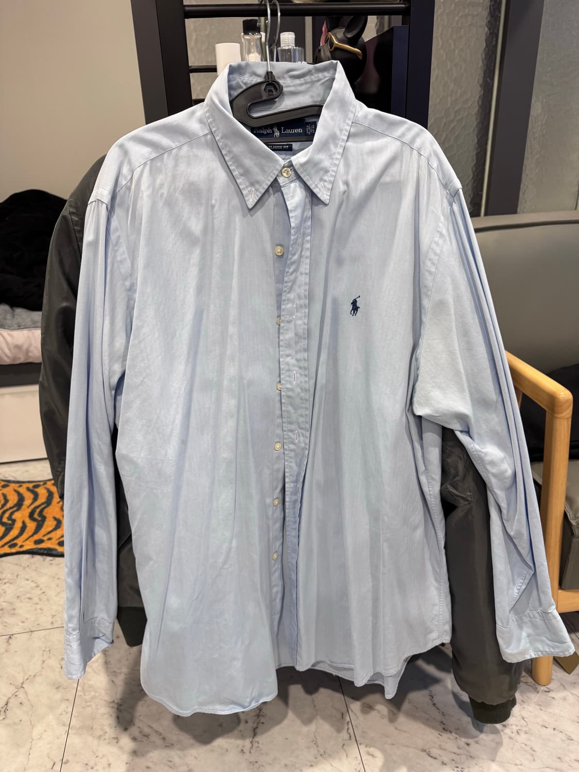 폴로 랄프로렌 오버핏 하늘색 셔츠 상품이미지1