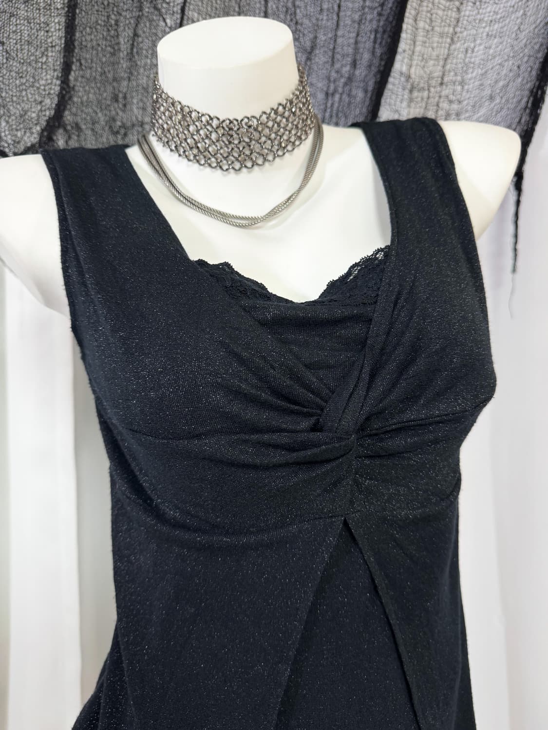 glitter detail sleevless 상품이미지2