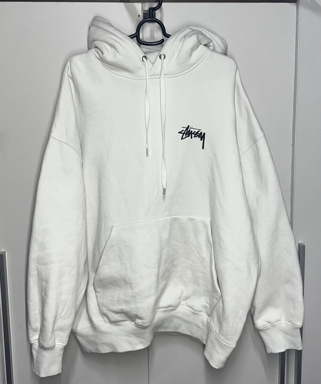 스투시 화이트 후드티 L 상품이미지1