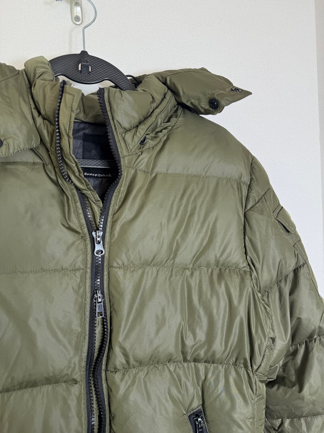 커스텀컬쳐 카키 숏패딩 상품이미지5