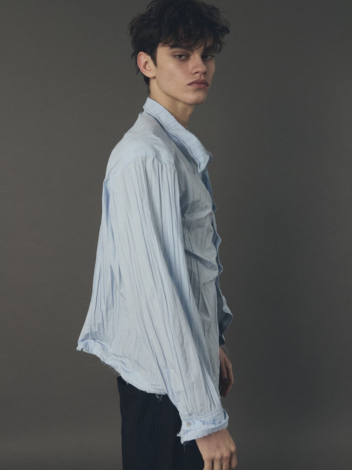 이예 셔츠 L 블루 새상품 상품이미지4