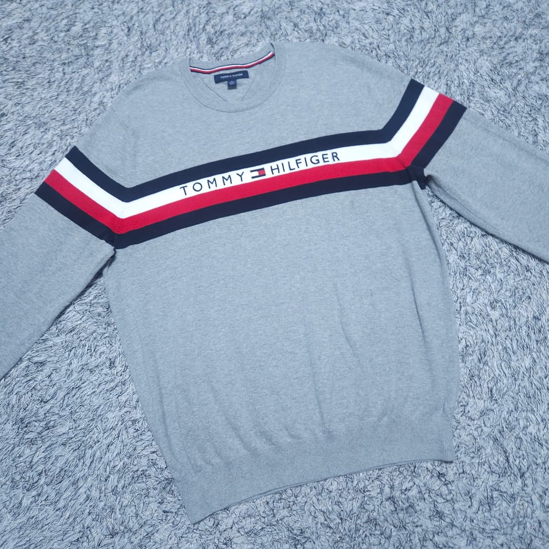 타미힐피거) XL 남자 라운드 면니트 / 왕눈이샵 상품이미지2