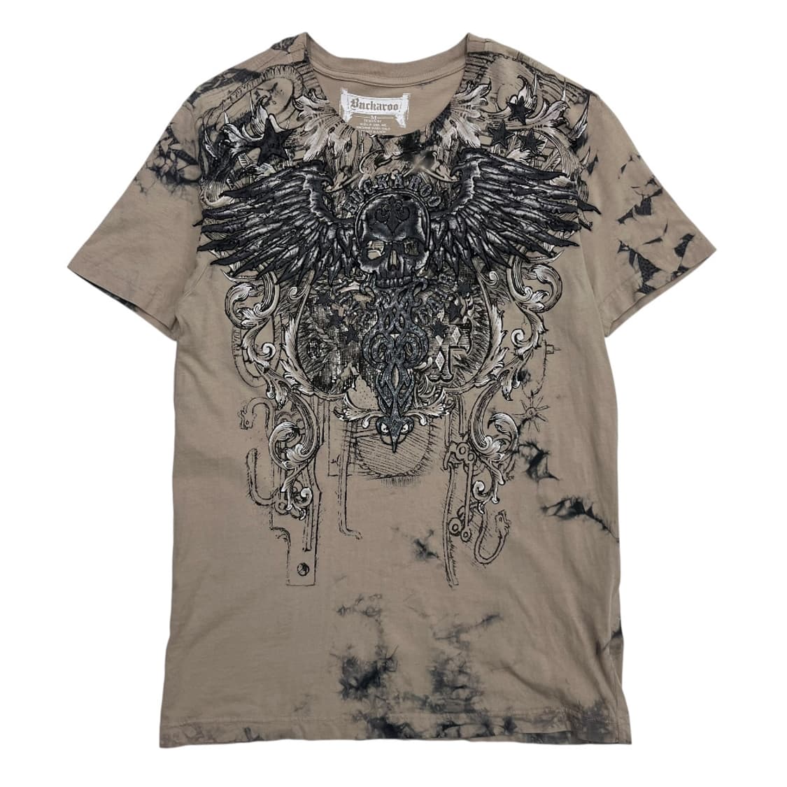 버커루 락시크맛 스컬 프린팅 모카맛 반팔 M 상품이미지3