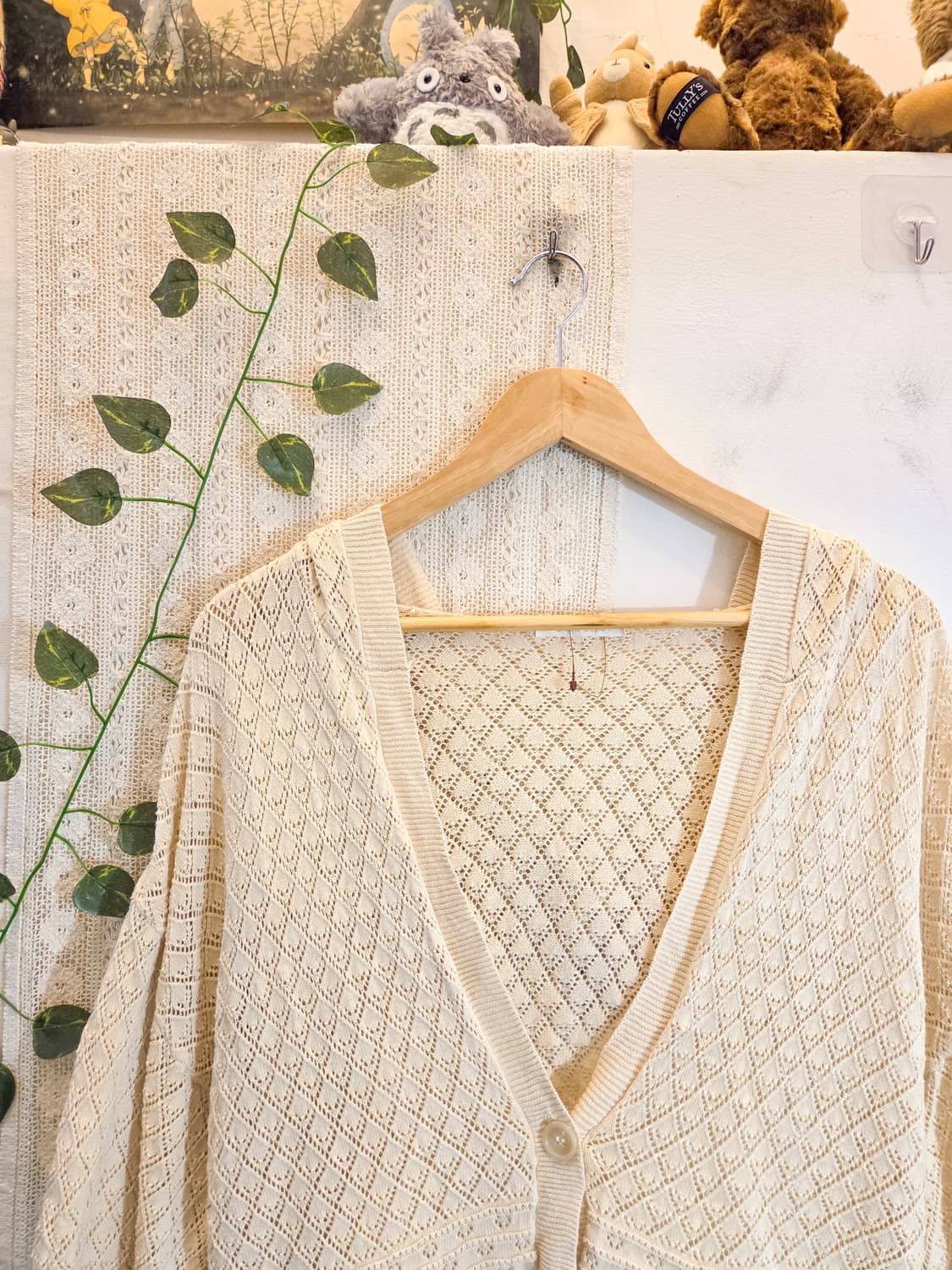 ehka sopo 후드 원버튼 가디건 상품이미지2