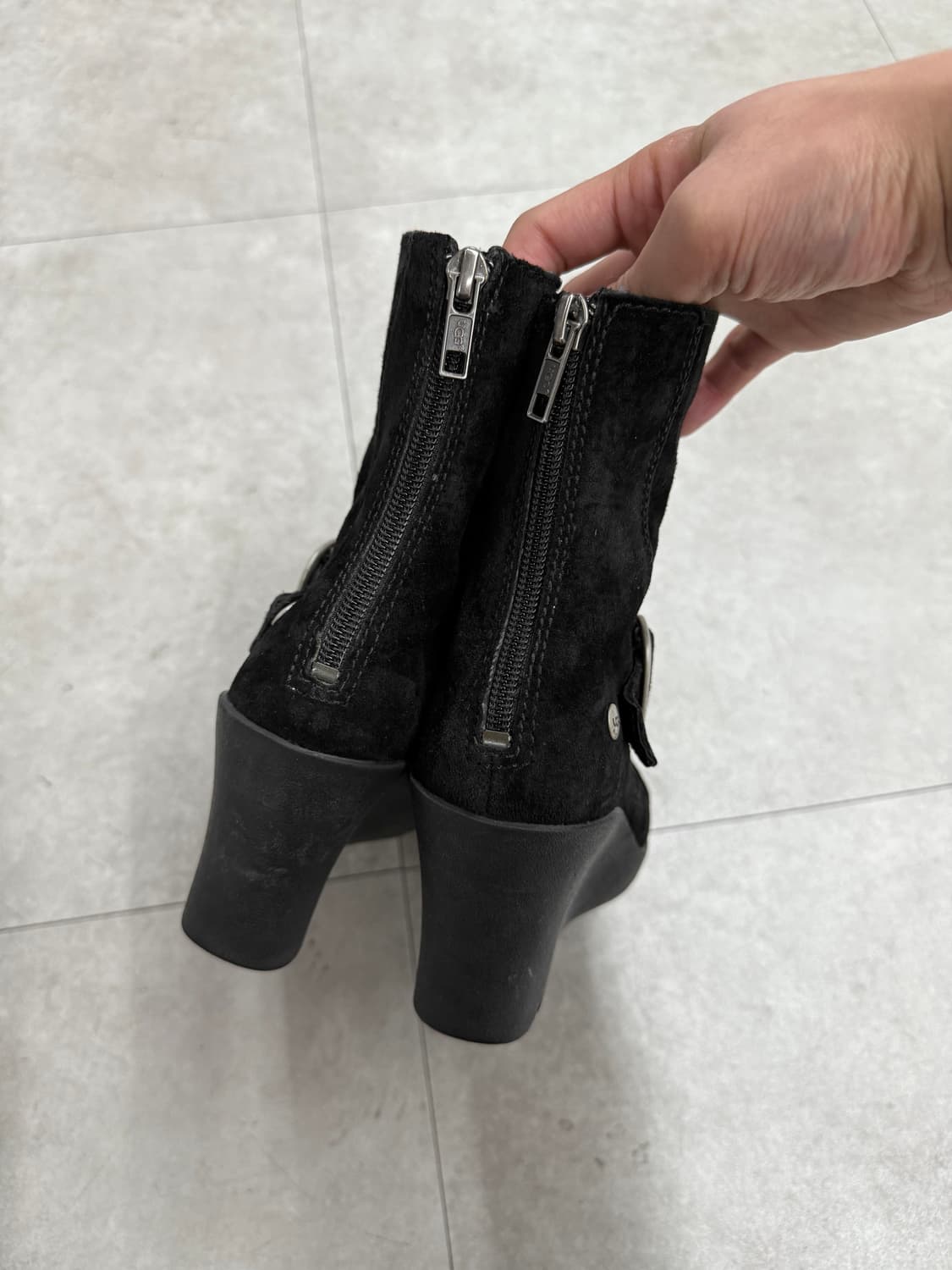 ugg 스웨이드 웨지 힐 부츠 상품이미지6