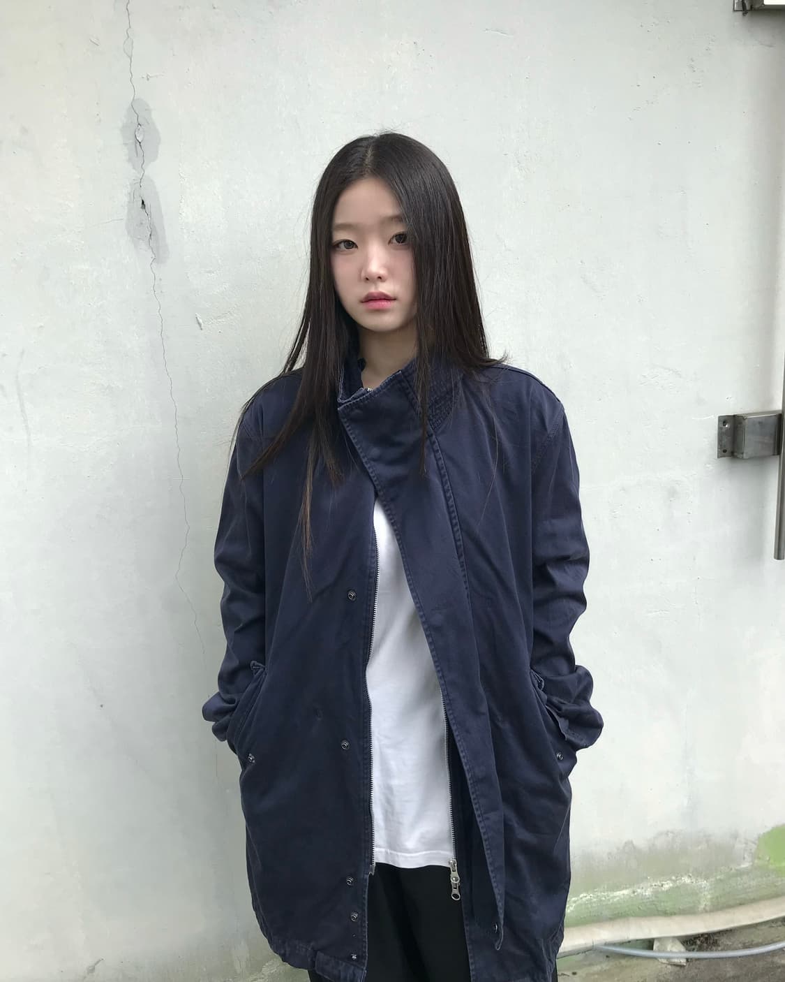 Cabane de Zucca 네이비 후드 집업 자켓 상품이미지6