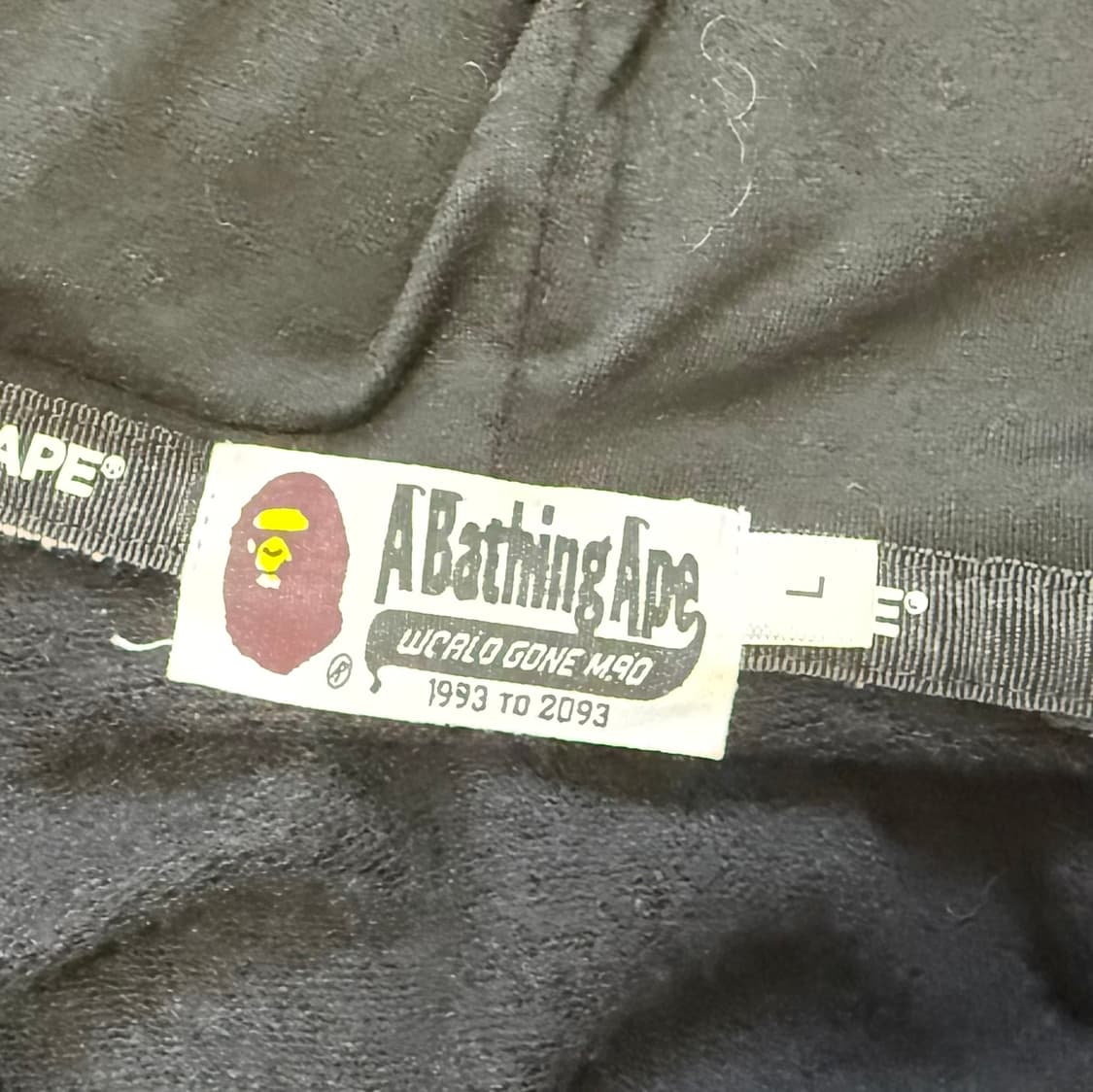 베이프 더블 샤크 후드 집업 핑크 블랙 L 상품이미지4