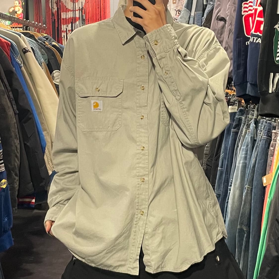 [IM] carhartt 칼하트 그레이 긴팔셔츠 상품이미지2
