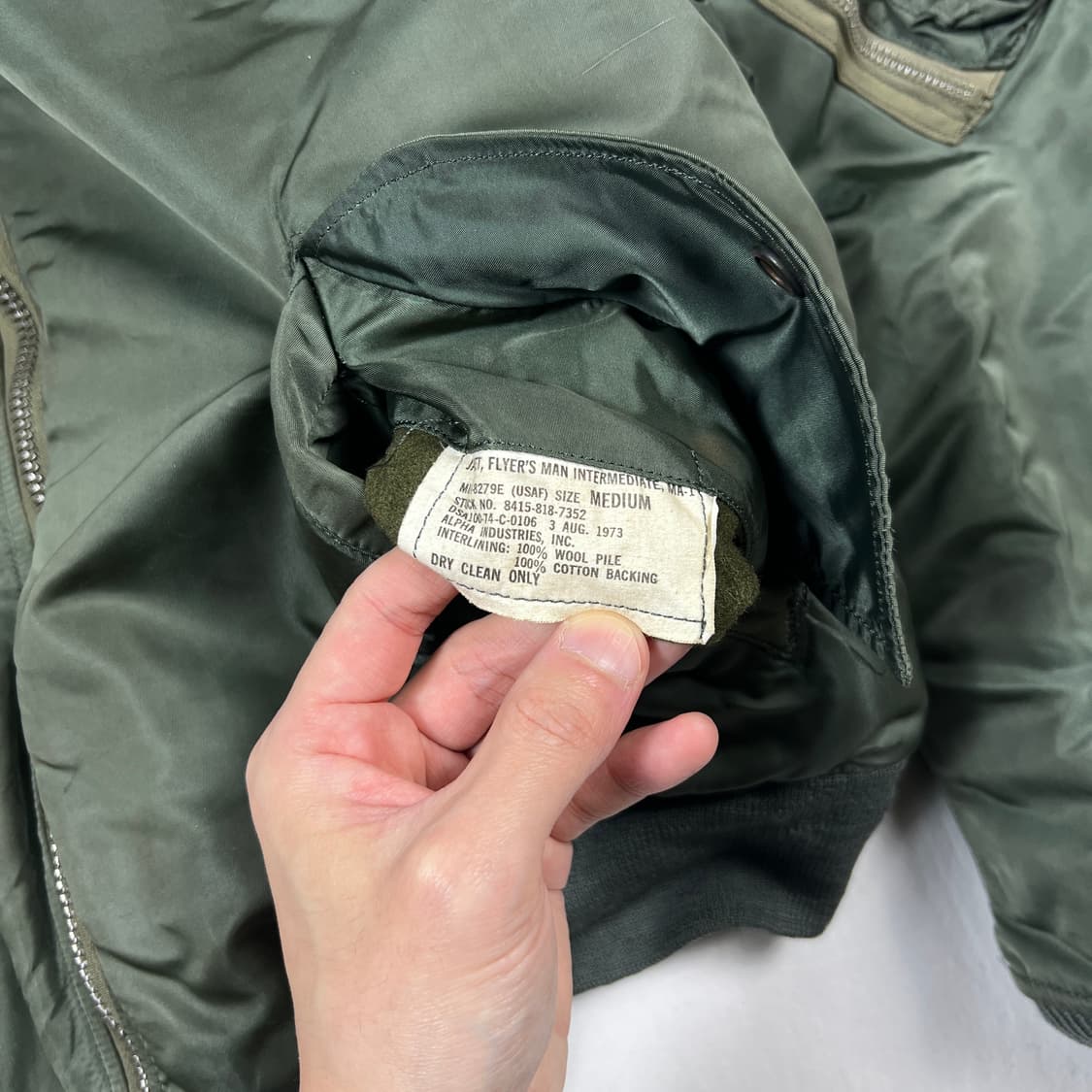 70‘s usaf ma-1 마원 봄버 항공자켓  상품이미지10