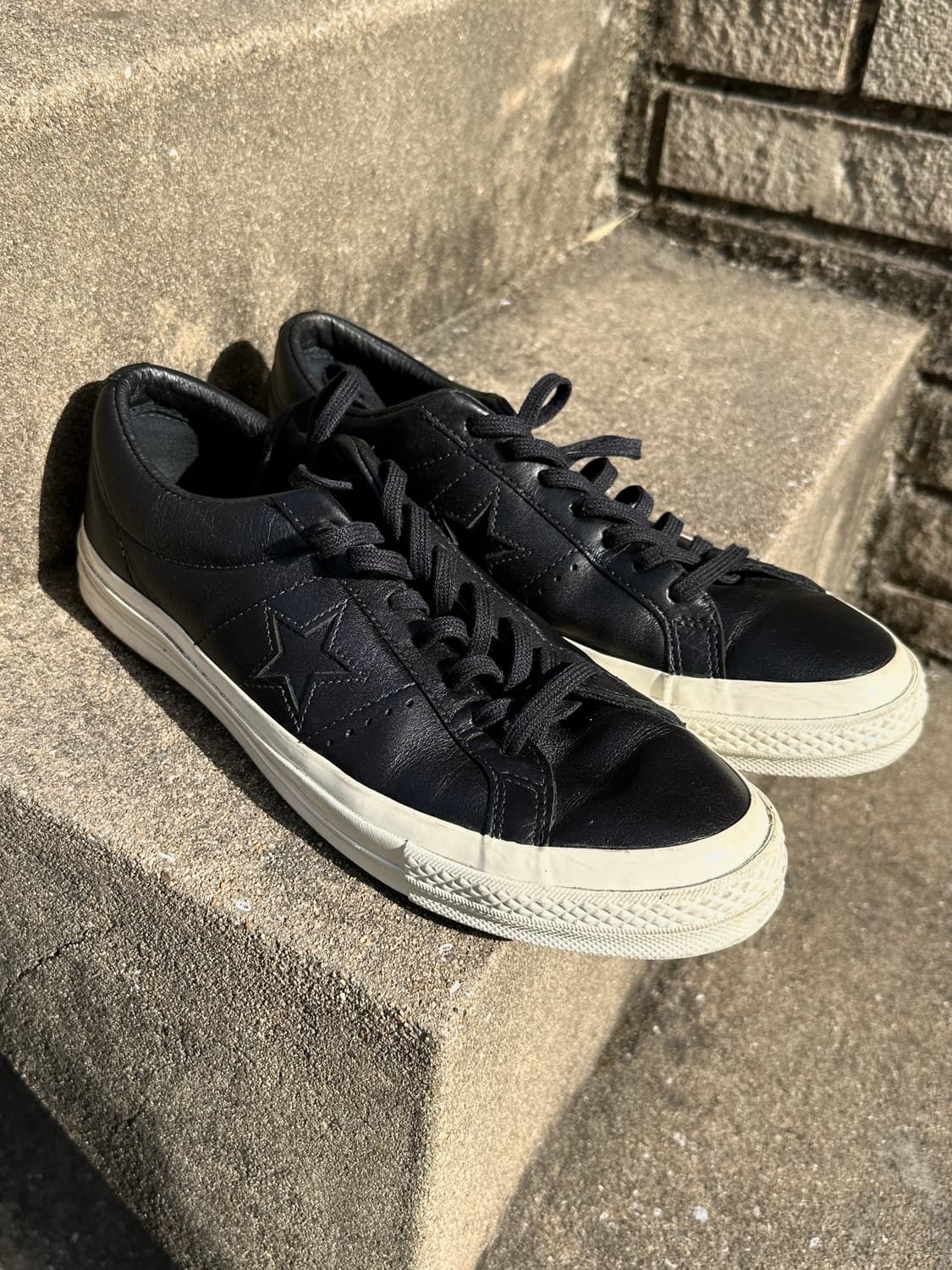 Converse one star leather all black  상품이미지1